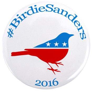 Birdie Sanders 2016 campaign button